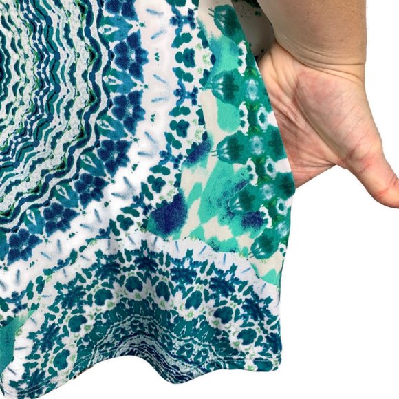 Sol RHR Tunic Stretch Tie Dye Tunic Blouse Pockets - Picture 2 of 8